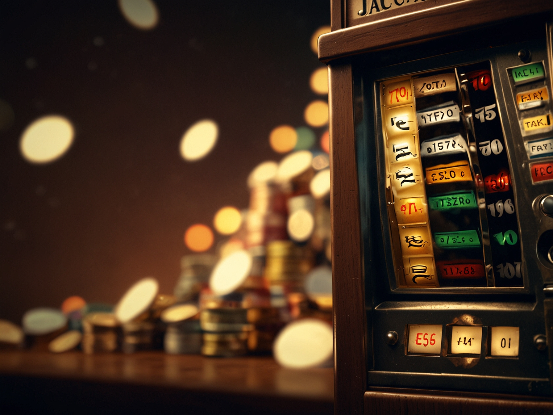 Progressive jackpot meter