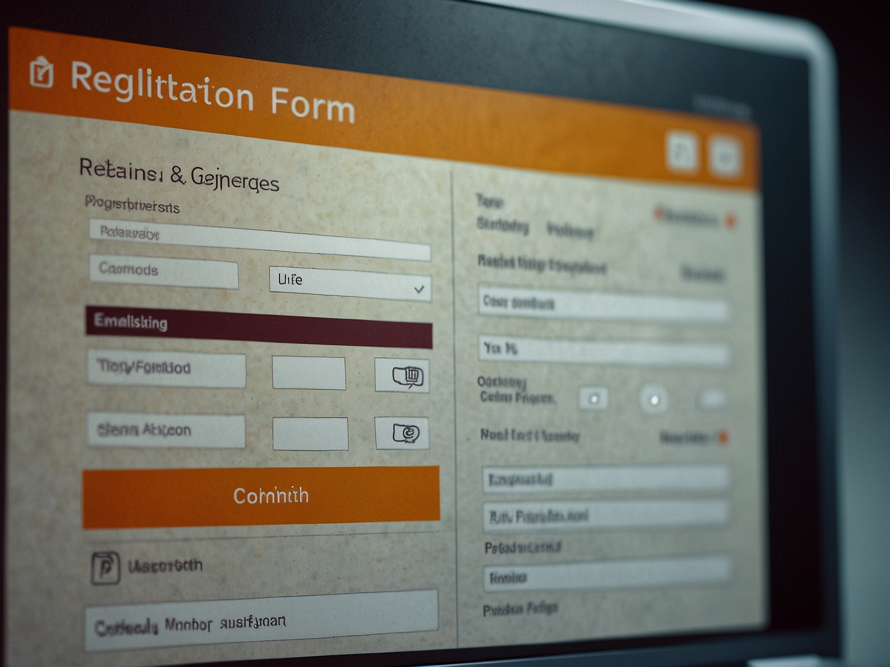 Registration form illustration